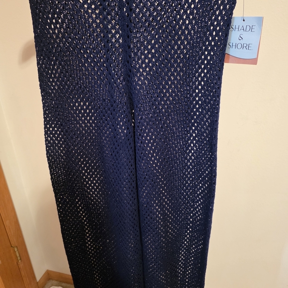 Shade & Shore Other - Shade & Shore Navy Crochet Maxi Cover-Up